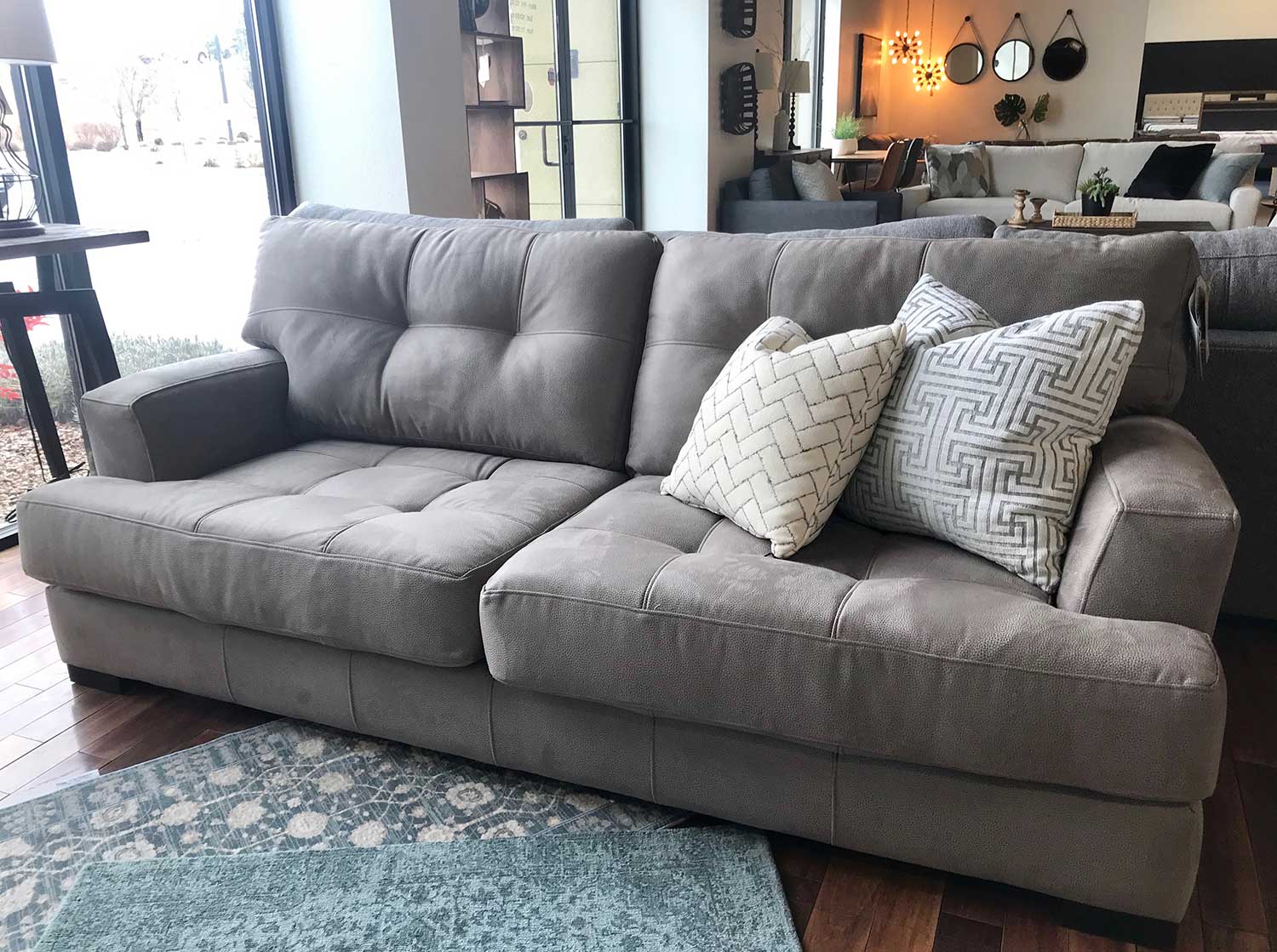 leather look sofa review